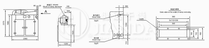 CT-I型（xíng）烘箱尺寸（cùn）示意圖