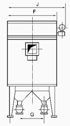 MF係列（liè）脈衝布筒（tǒng）濾塵器安（ān）裝示意圖