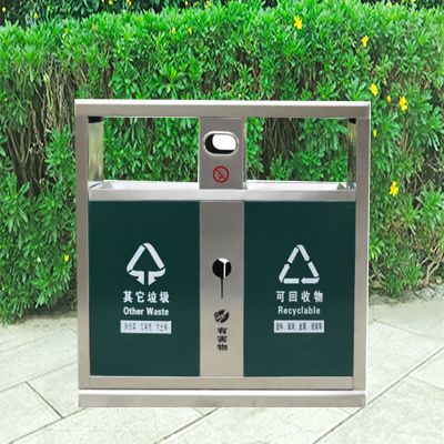 鍍（dù）鋅板垃圾桶22-7-20-2
