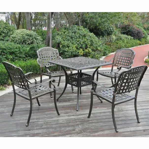 戶外休（xiū）閑桌椅(鑄鋁)ZL-1005