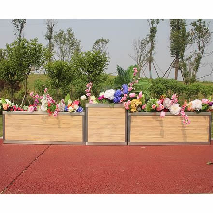 黃（huáng）木紋鋁合金花箱橫版LHX012