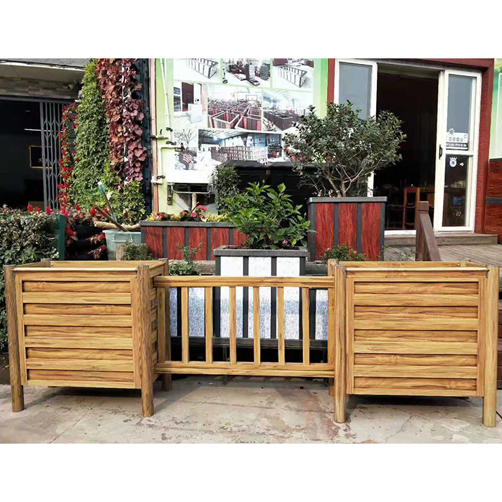 黃梨（lí）木木紋鋁合金護欄花箱LHX-001